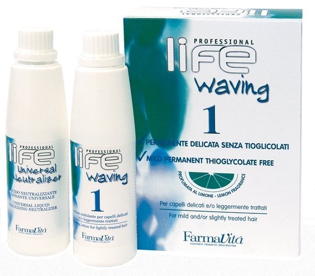 Средства для химической завивки волос:  FarmaVita -  Завивка FarmaVita Life Waving 1 (110 мл + 110 мл)