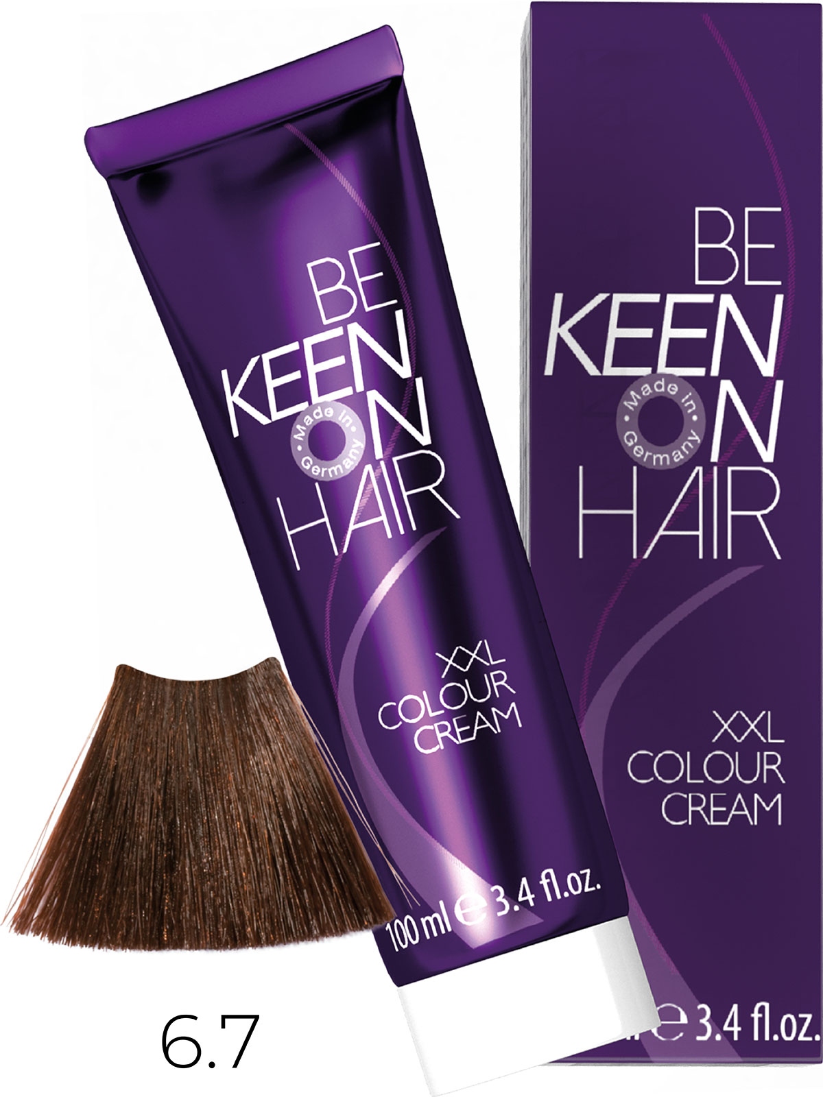 Оттеночные красители:  KEEN -  Крем-краска для волос KEEN COLOUR CREAM XXL 6.7 Какао Kakao