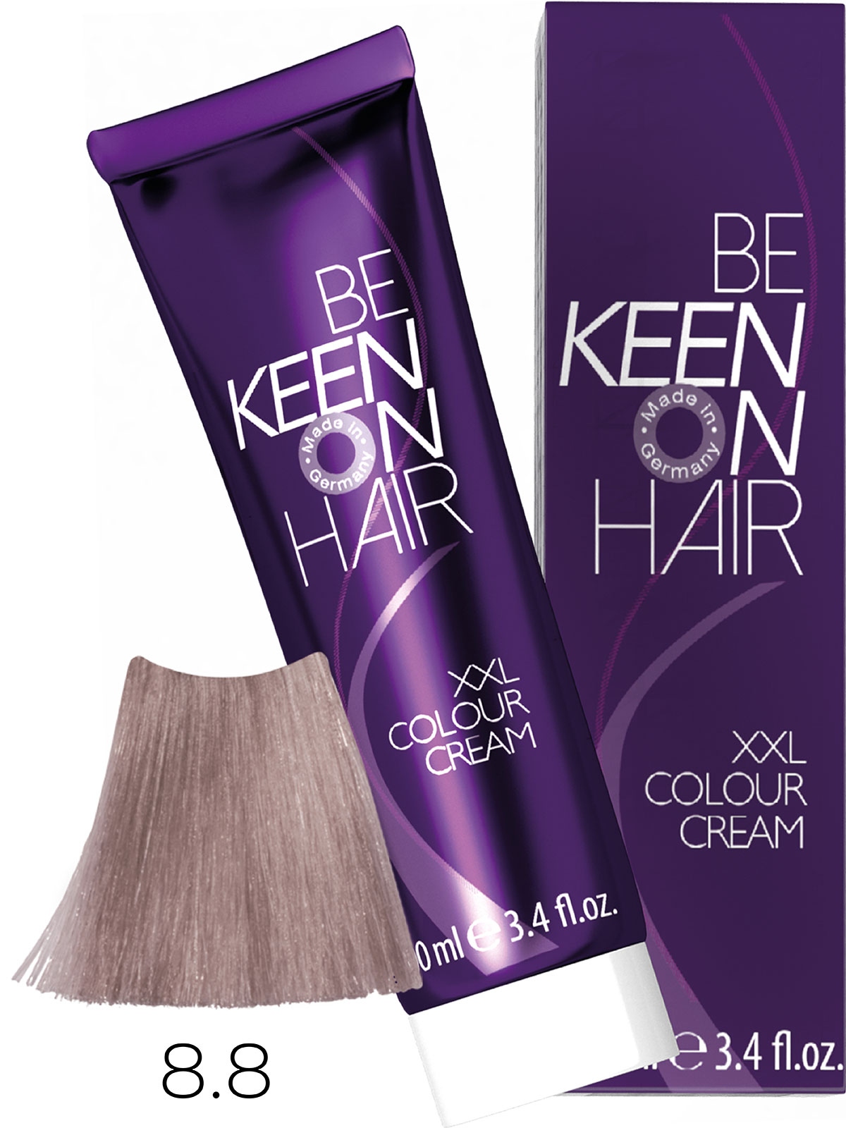 Оттеночные красители:  KEEN -  Крем-краска для волос KEEN COLOUR CREAM XXL 8.8 Жемчужный блондин Blond Perl