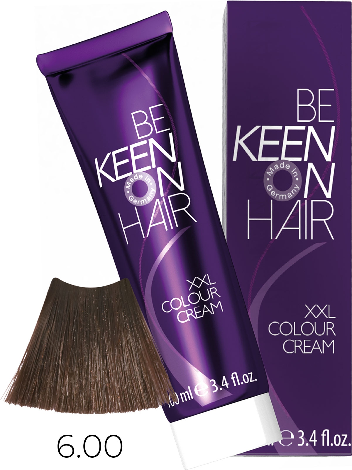 Оттеночные красители:  KEEN -  Крем-краска для волос KEEN COLOUR CREAM XXL 6.00+ Интенсивный темный блондин Dunkelbond +