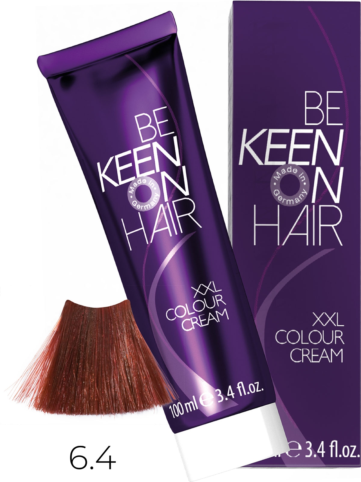 Оттеночные красители:  KEEN -  Крем-краска для волос KEEN COLOUR CREAM XXL 6.4 Темно-медный блондин Dunkelblond Kupfer
