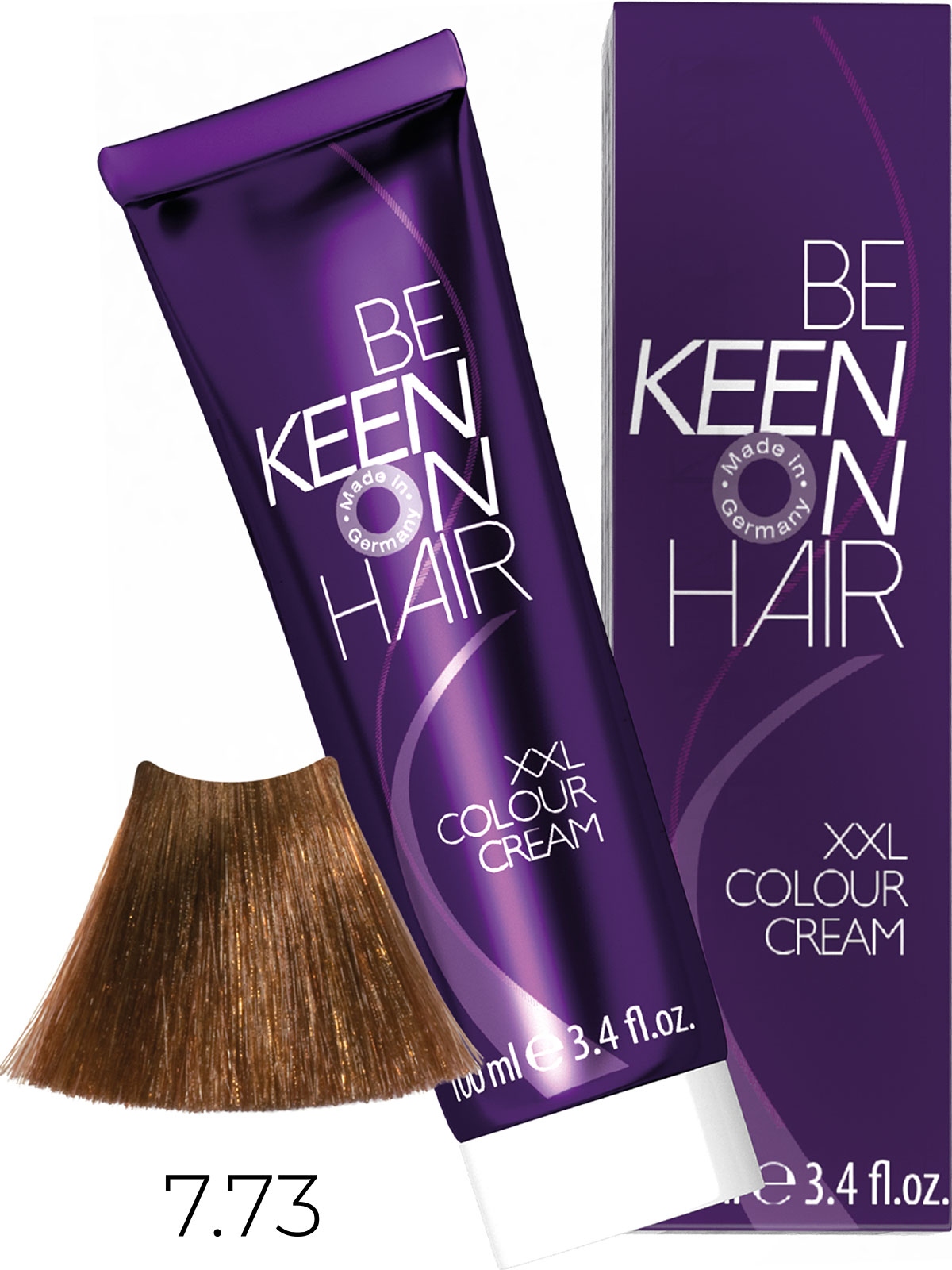 Оттеночные красители:  KEEN -  Крем-краска для волос KEEN COLOUR CREAM XXL 7.73 Гвоздика Nelke