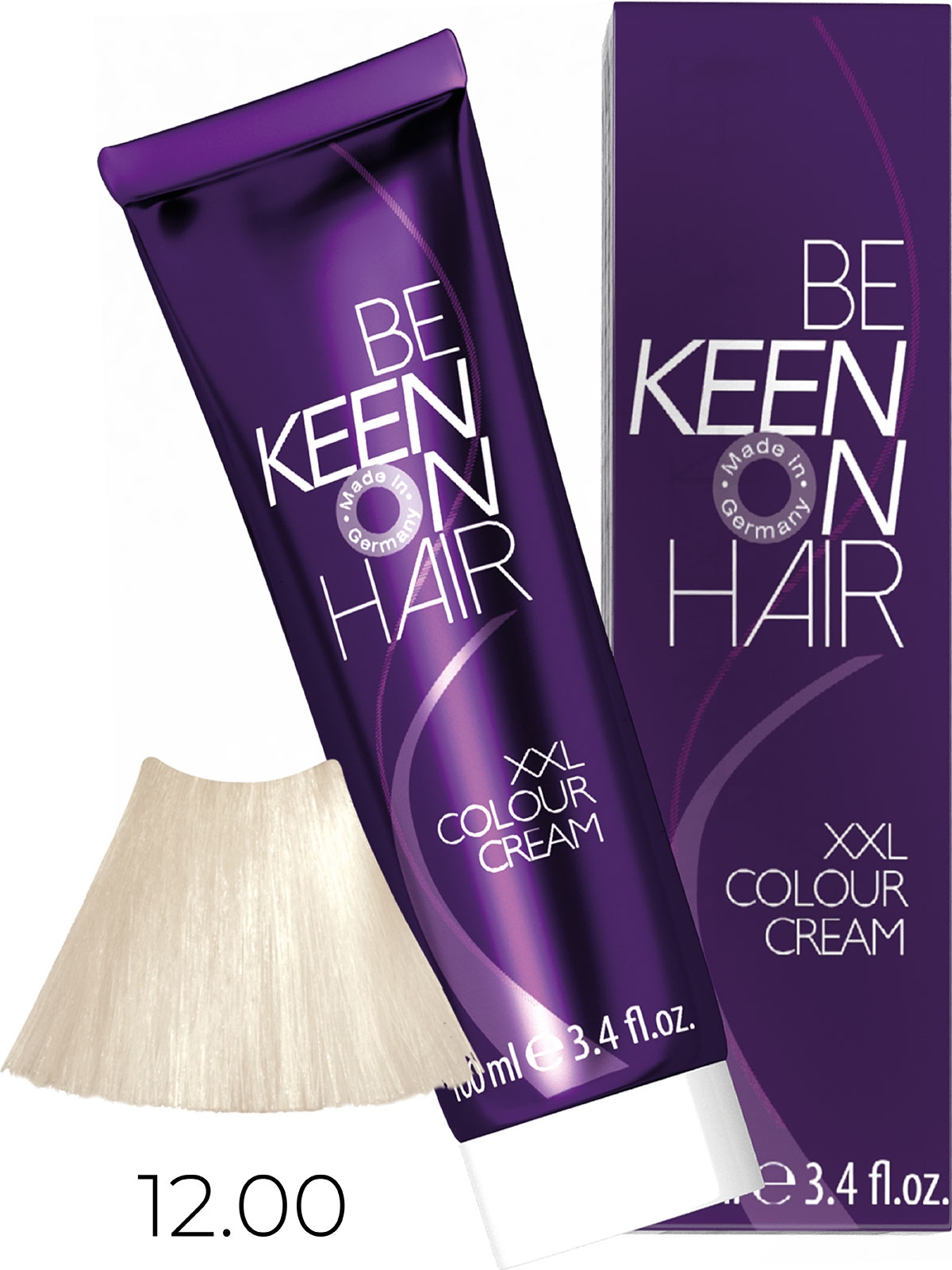 Оттеночные красители:  KEEN -  Крем-краска для волос KEEN COLOUR CREAM XXL 12.00 Платиновый блондин Platinblond