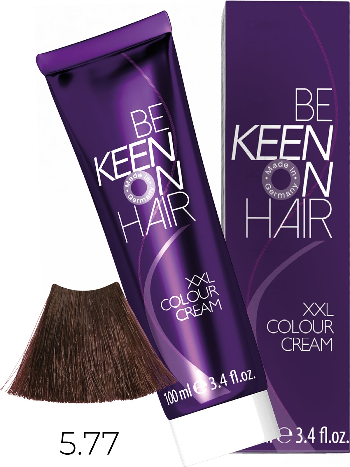 Оттеночные красители:  KEEN -  Крем-краска для волос KEEN COLOUR CREAM XXL 5.77 Эспрессо Espresso