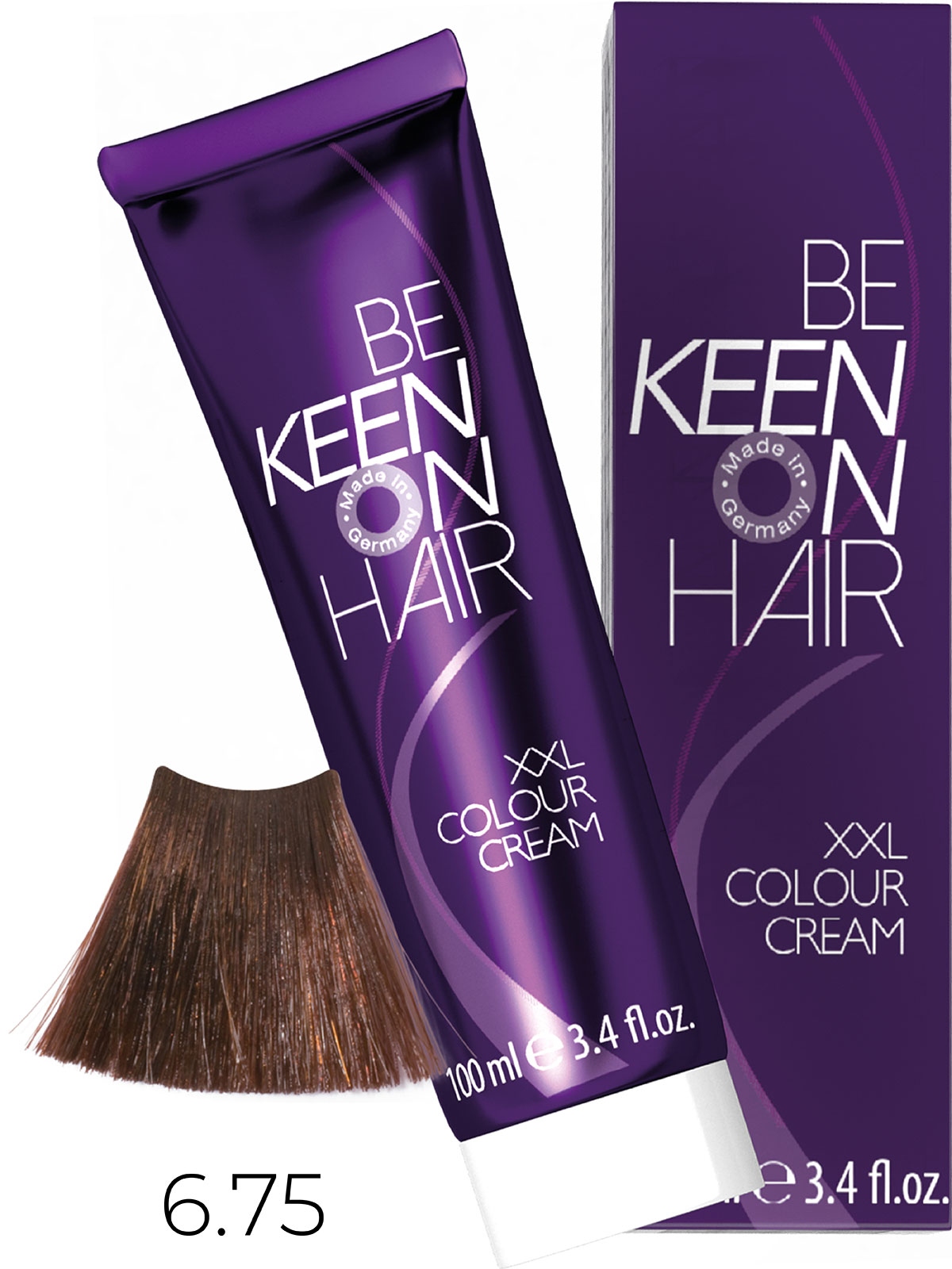 Оттеночные красители:  KEEN -  Крем-краска для волос KEEN COLOUR CREAM XXL 6.75 Темный палисандр Palisander  Dunkel