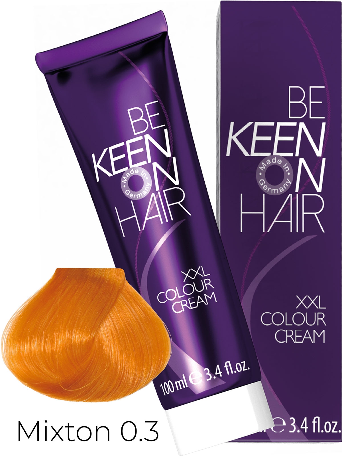Оттеночные красители:  KEEN -  Крем-краска для волос KEEN COLOUR CREAM XXL 0.3 Золотой Mixton Gold