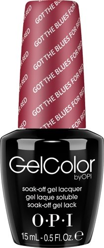 Гель-лаки для ногтей:  OPI -  GELCOLOR гель-лак GCW52 Got The Blues For Red (15 мл)