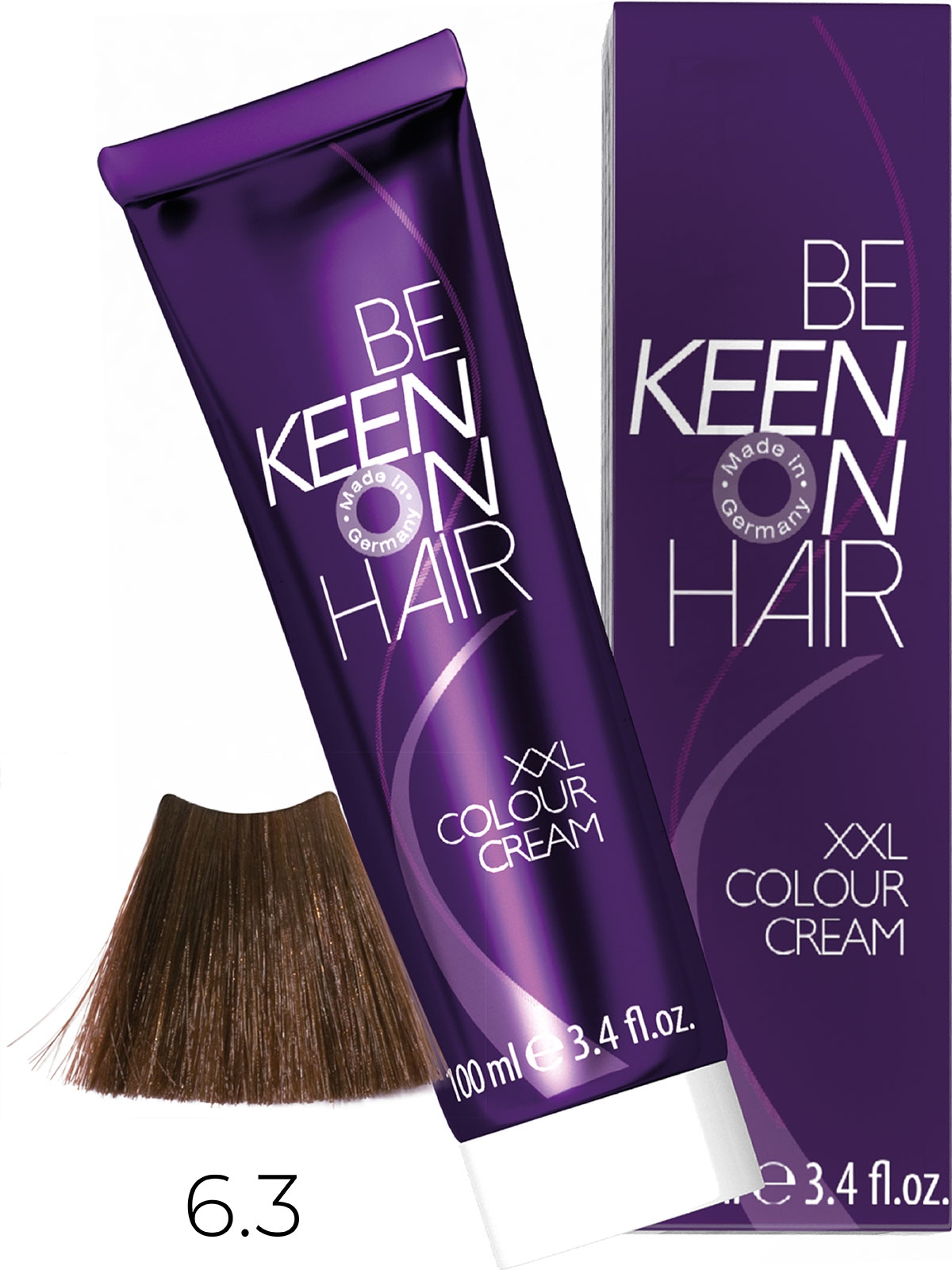 Оттеночные красители:  KEEN -  Крем-краска для волос KEEN COLOUR CREAM XXL 6.3 Темно-золотистый блондин Dunkelblond Gold