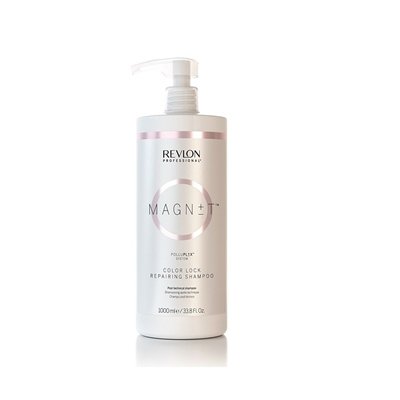 Шампуни для волос:  REVLON Professional -  Пост-технический шампунь Magnet Color Lock Repairing Shampoo (1000 мл)