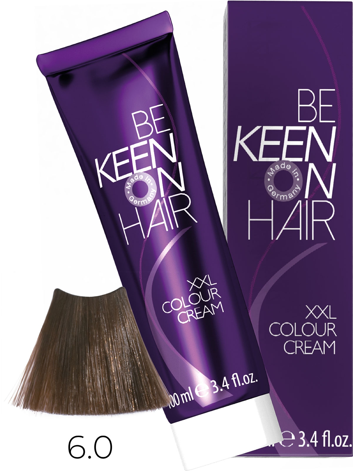 Оттеночные красители:  KEEN -  Крем-краска для волос KEEN COLOUR CREAM XXL 6.0 Темный блондин Dunkelblond