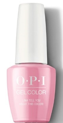 Гель-лаки для ногтей:  OPI -  GELCOLOR гель-лак GCP30 Lima Tell You About This Color!  (15 мл)