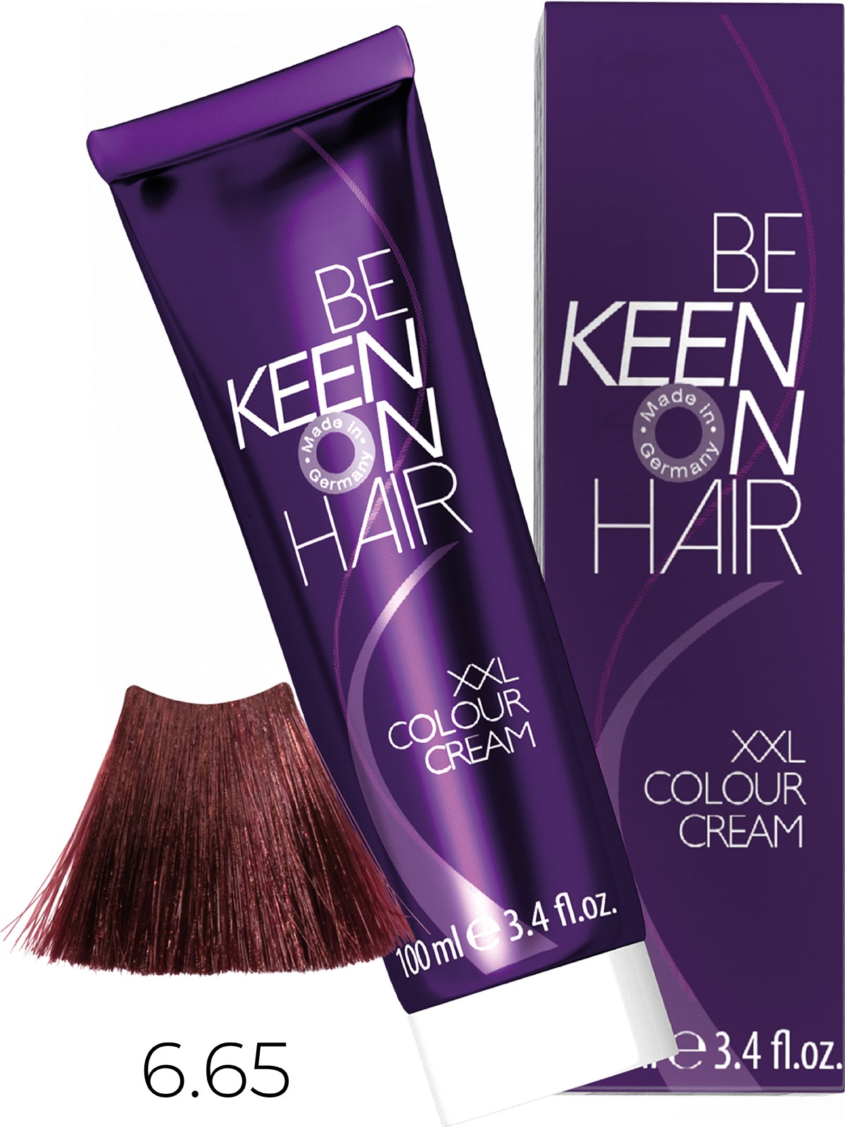 Оттеночные красители:  KEEN -  Крем-краска для волос KEEN COLOUR CREAM XXL 6.65 Бордо Bordeaux